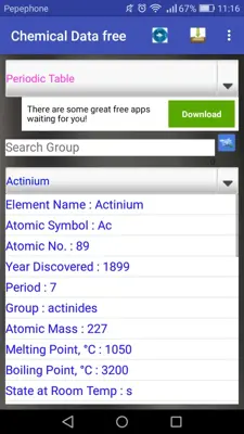 Chemical Engineer Data free android App screenshot 0